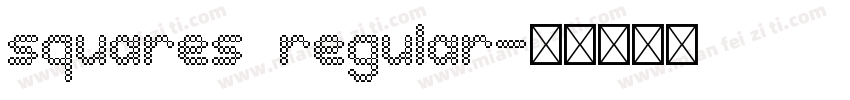squares regular字体转换
